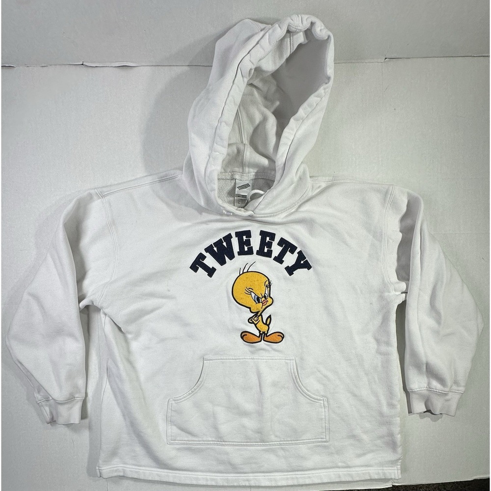 Vintage 1999 Tweety Hoodie Warner Bros Studio Store White Embroidered XL Macau